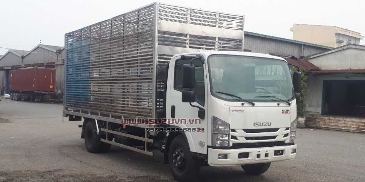Ô tô chở gia cầm__NQR75LE4__TN__Thùng chở gia cầm gà vịt có tầng__4995kg 1 - Copy (2)
